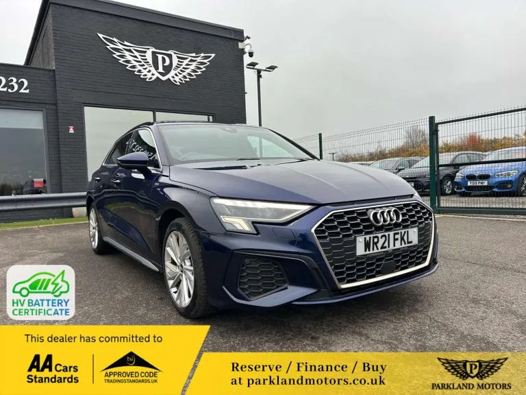 2021 Audi A3 1.4 TFSIe 40 S line Sportback 5dr Petrol Plug-in Hybrid S Tronic Euro 6 (s/ Hatchbac...