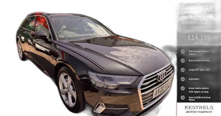 2020 Audi A6 Avant 2.0 TDI 40 Sport Estate 5dr Diesel S Tronic quattro Euro 6 (s/s) (204 ps) Esta...