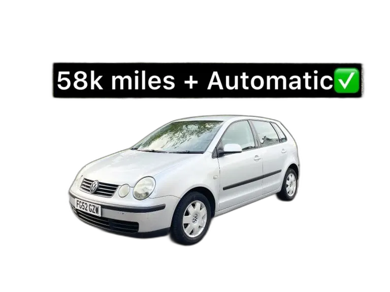 2002 Automatic Volkswagen Polo (12 months MoT + 58k miles)