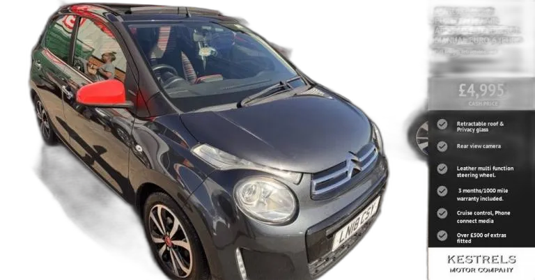 2018 Citroen C1 1.2 PureTech Flair Airscape 5dr Petrol Manual Euro 6 (Euro 6) (82 ps) Hatchback P...