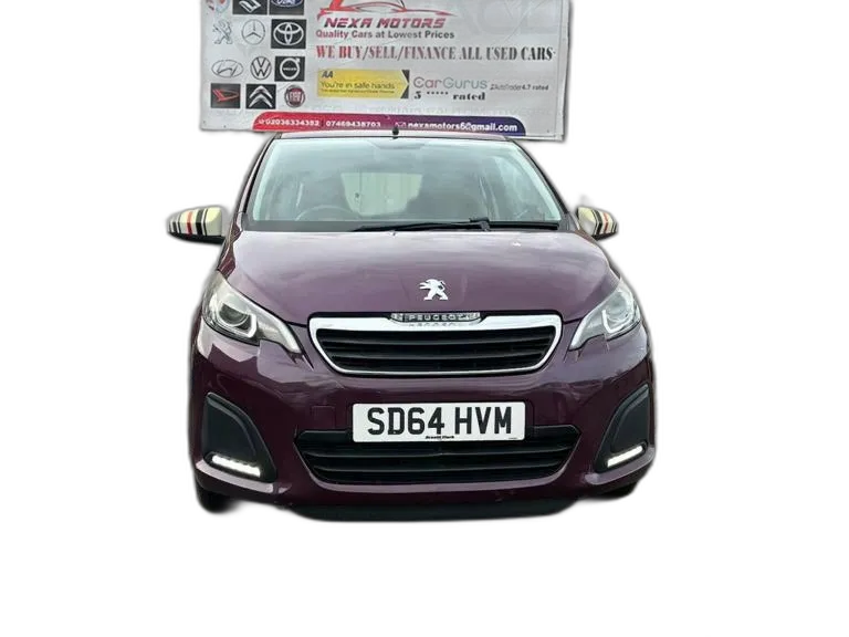 2014 Peugeot 108 1.0 VTi Active Top! 3dr Petrol Manual Euro 5 Euro 5 (68 ps) Hatchback Petrol Manual