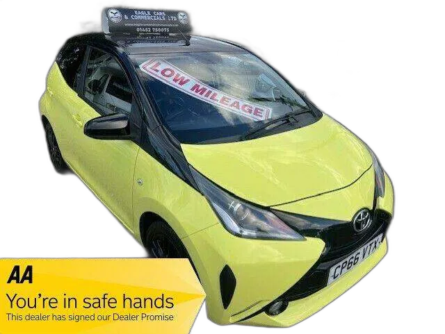 2017 Toyota AYGO 1.0 VVT-i x-cite 3 Yellow Bi-Tone Euro 6 5dr HATCHBACK Petrol Manual