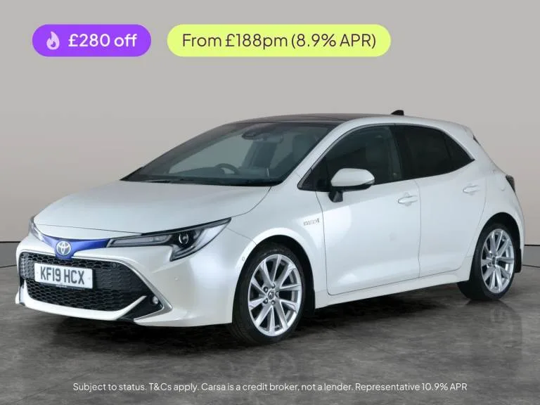 2019 Toyota Corolla 1.8 VVT-h Excel Hatchback 5dr Petrol Hybrid CVT Euro 6 (s/s) (122 ps) Hatchba...