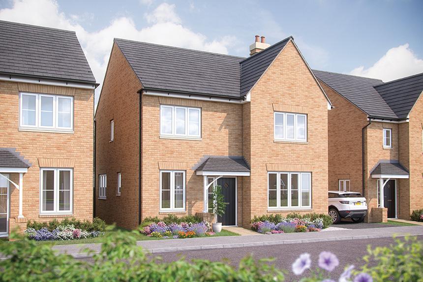 Plot 54, The Aspen at Cromwell Abbey, Off Waystaffe Close, PE26 - 4 Bed Detached House for Sale, £430,000